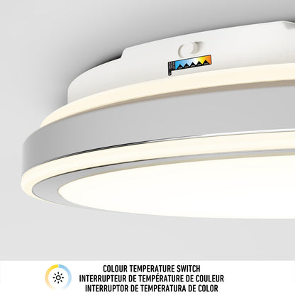 Altitude 15 in. LED modern flush mount light 5 CCT
