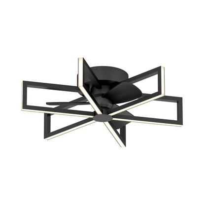 Swirl 26 in. LED modern ceiling fan 3 speeds - with remote