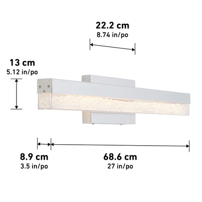 The Artika Riviera 27-in LED Vanity Light Bar offers sleek style, ideal for contemporary bathrooms.
