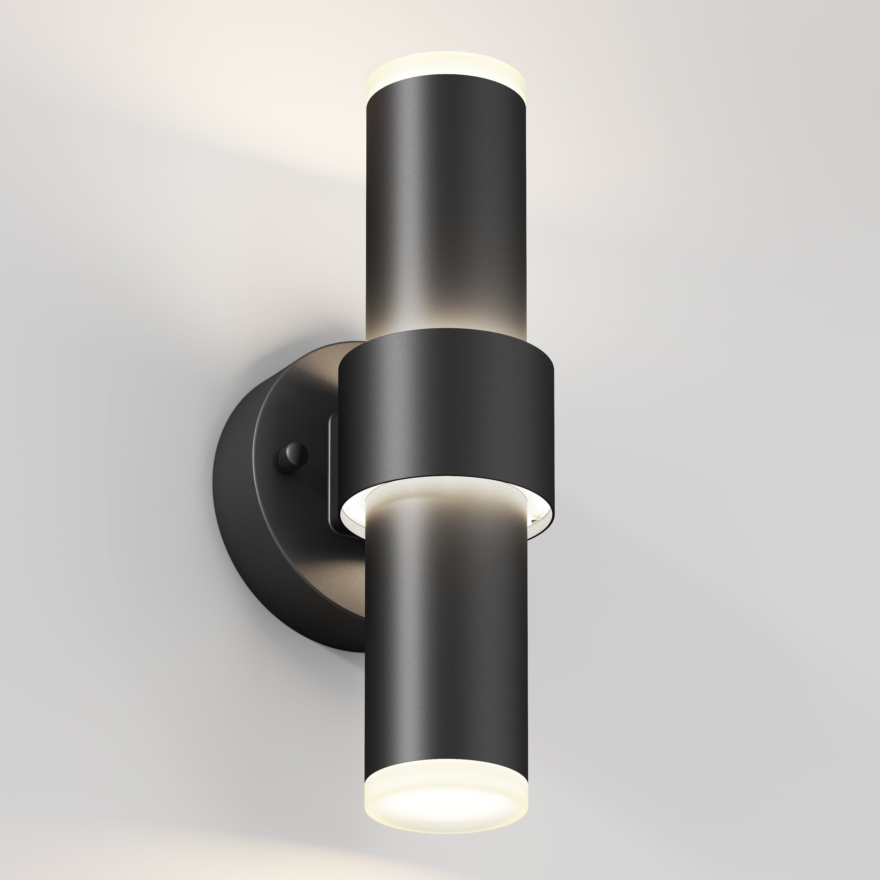 Dani modern LED indoor-outdoor wall light in Black | Artika