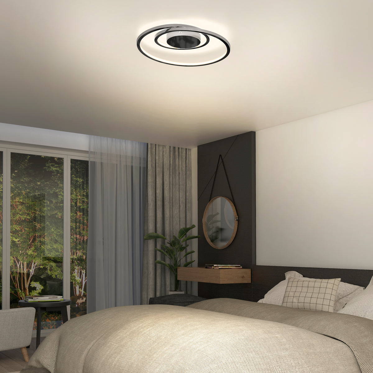 Salto 14 in. (36 cm) Modern LED Flush Mount Ceiling Light