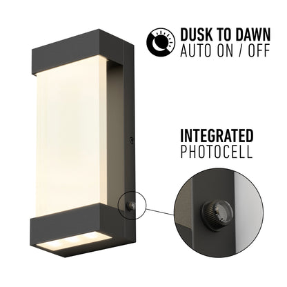 Glacier indoor-outdoor LED wall light