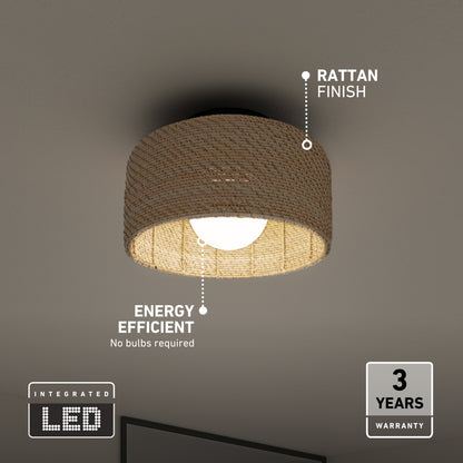 Emiko modern LED flush mount light 5 CCT
