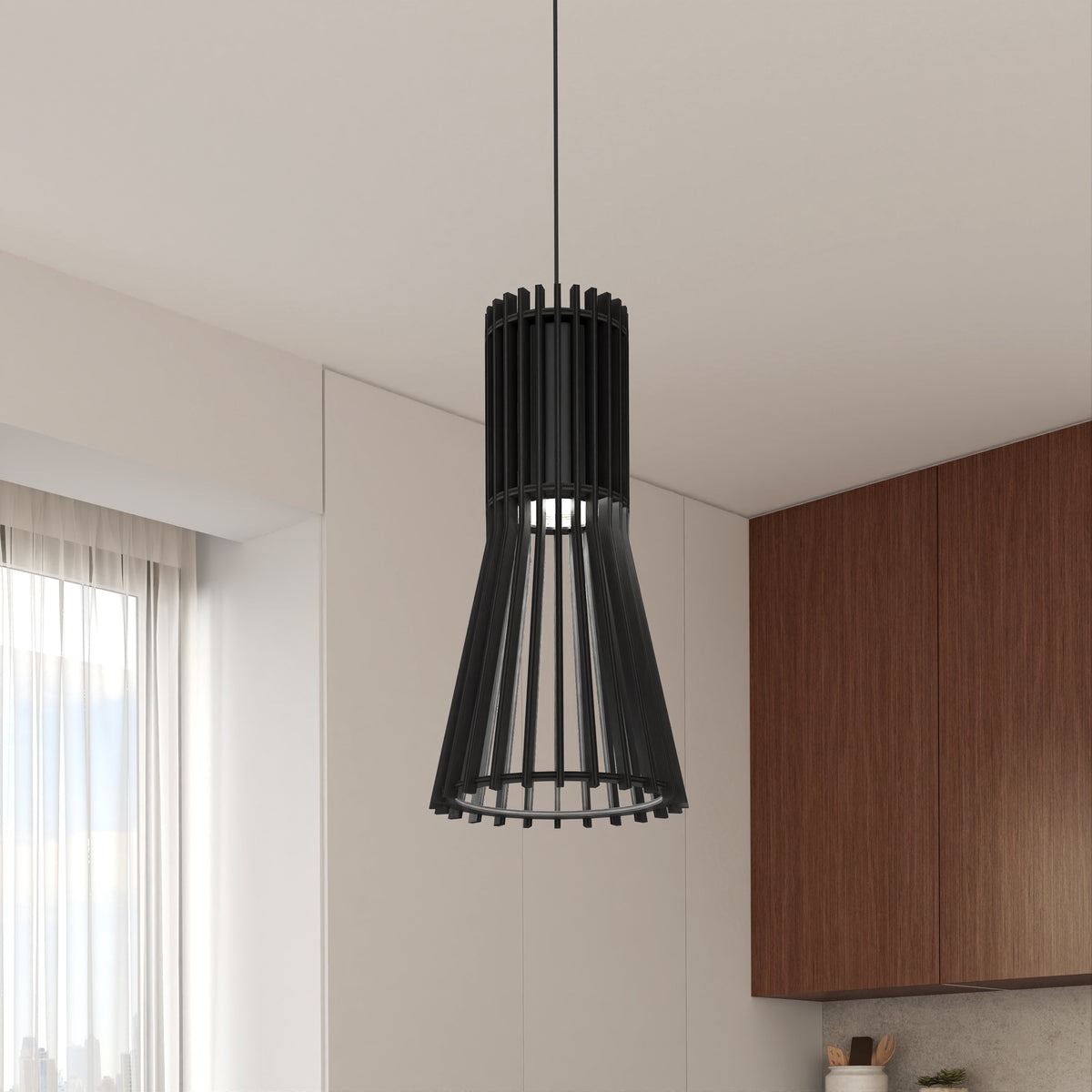 Kiyo lámpara suspendida LED moderno 3 CCT