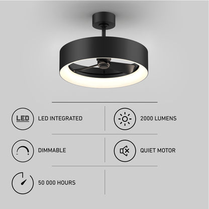 Aiden ventilador de techo LED 24 in. - con control remoto