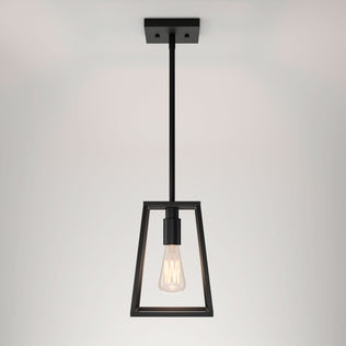 The Artika Carter 1-light pendant features a minimalist geometric frame—ideal for adding sleek style above your kitchen island.