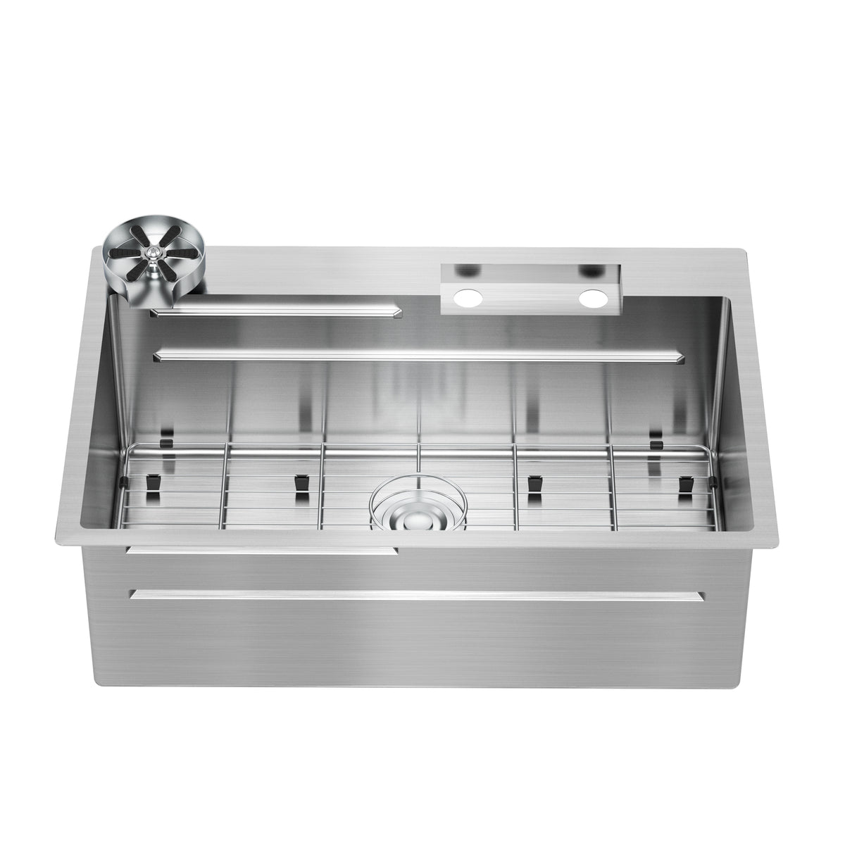 Neoflow fregadero 31 in. de acero inoxidable de una sola tina