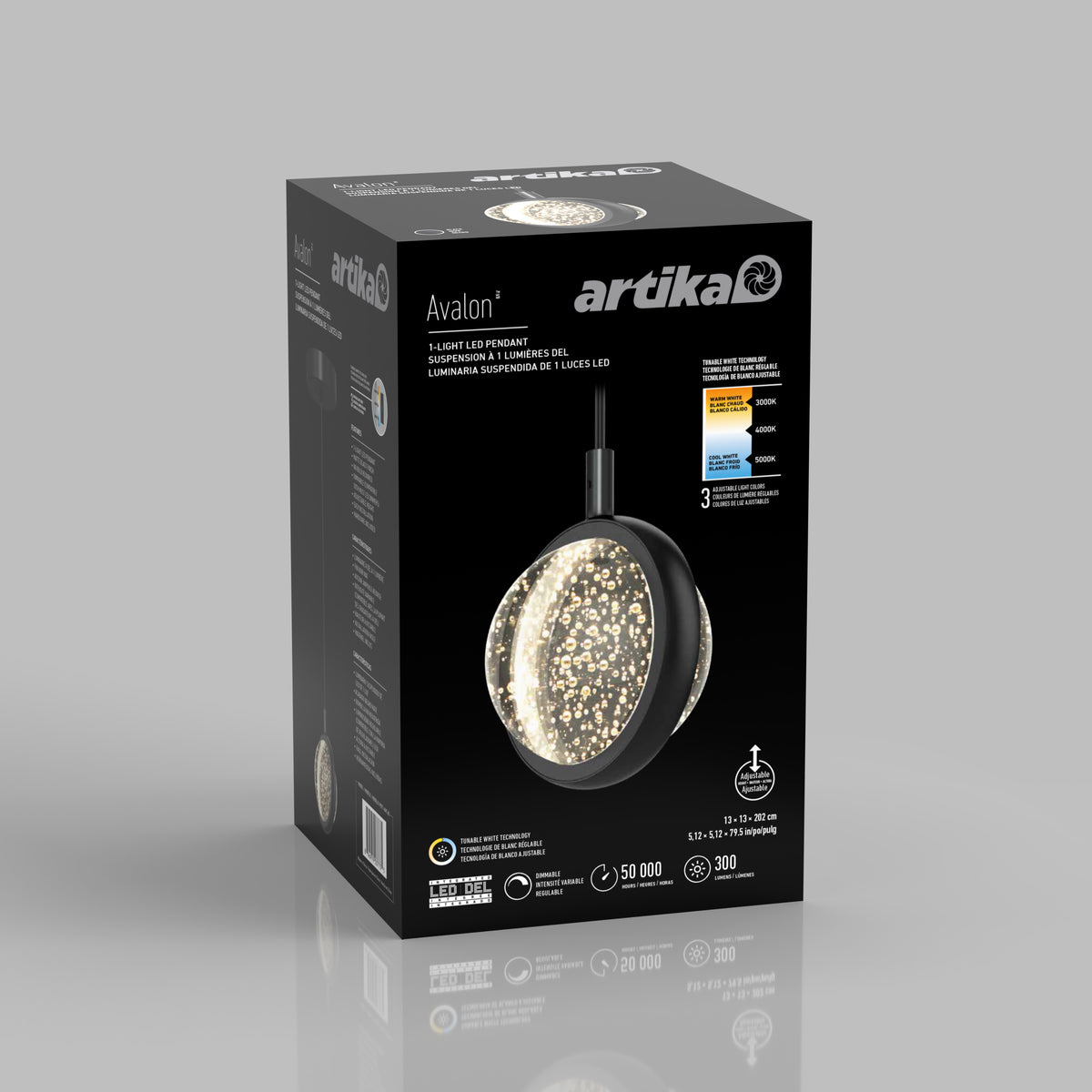 Avalon LED 1-light pendant