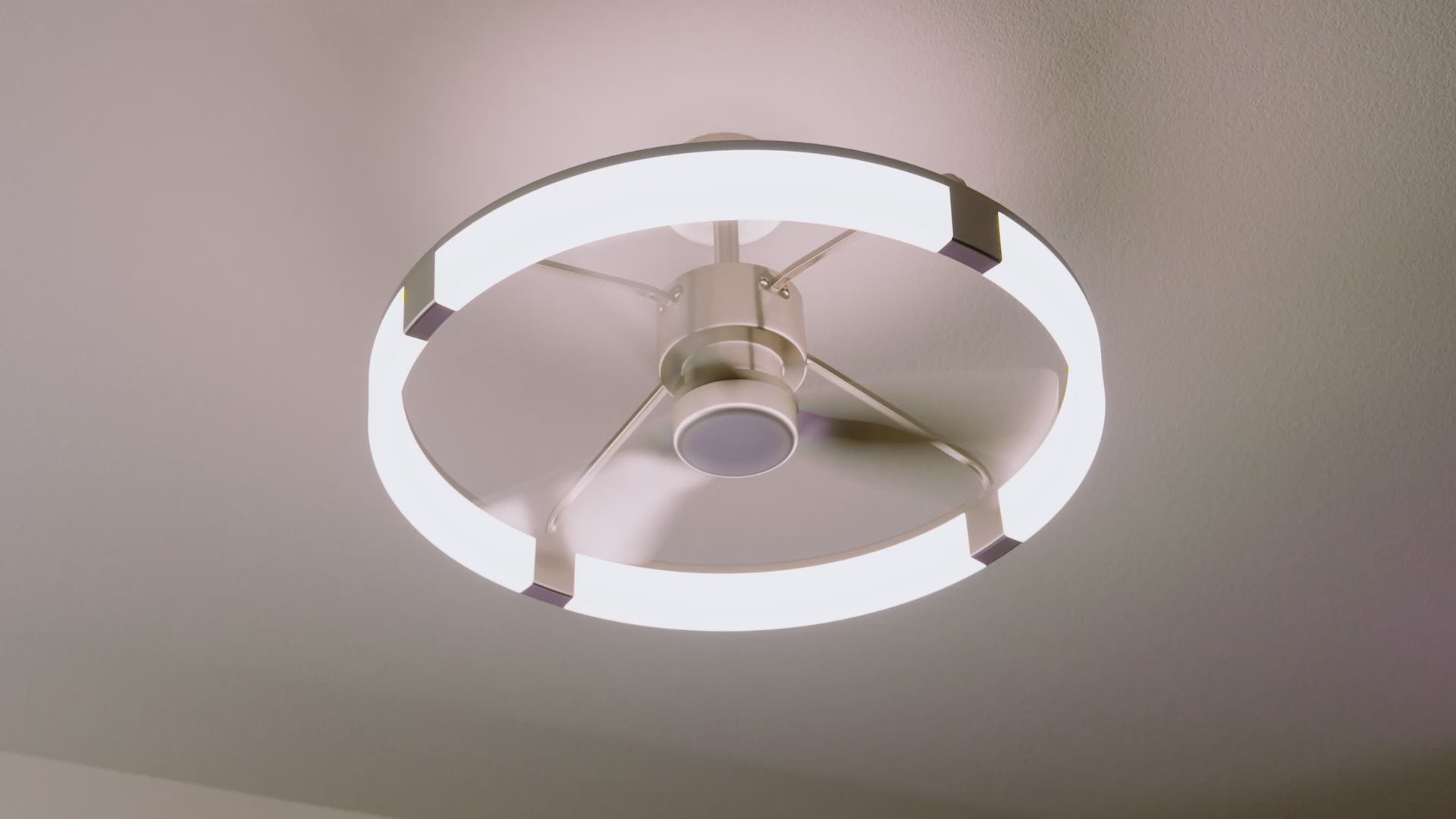 Sunnyvale 28 in. LED modern ceiling fan in Black | Artika