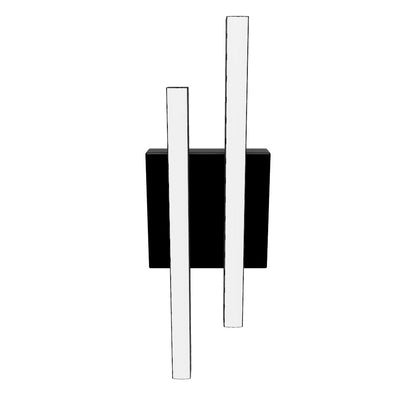 Grid indoor-outdoor LED wall light