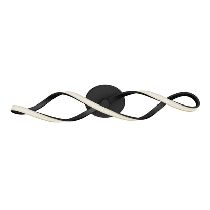 Swirl LED bathroom vanity light
