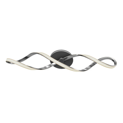 Swirl LED bathroom vanity light